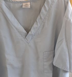 Grey scrub top